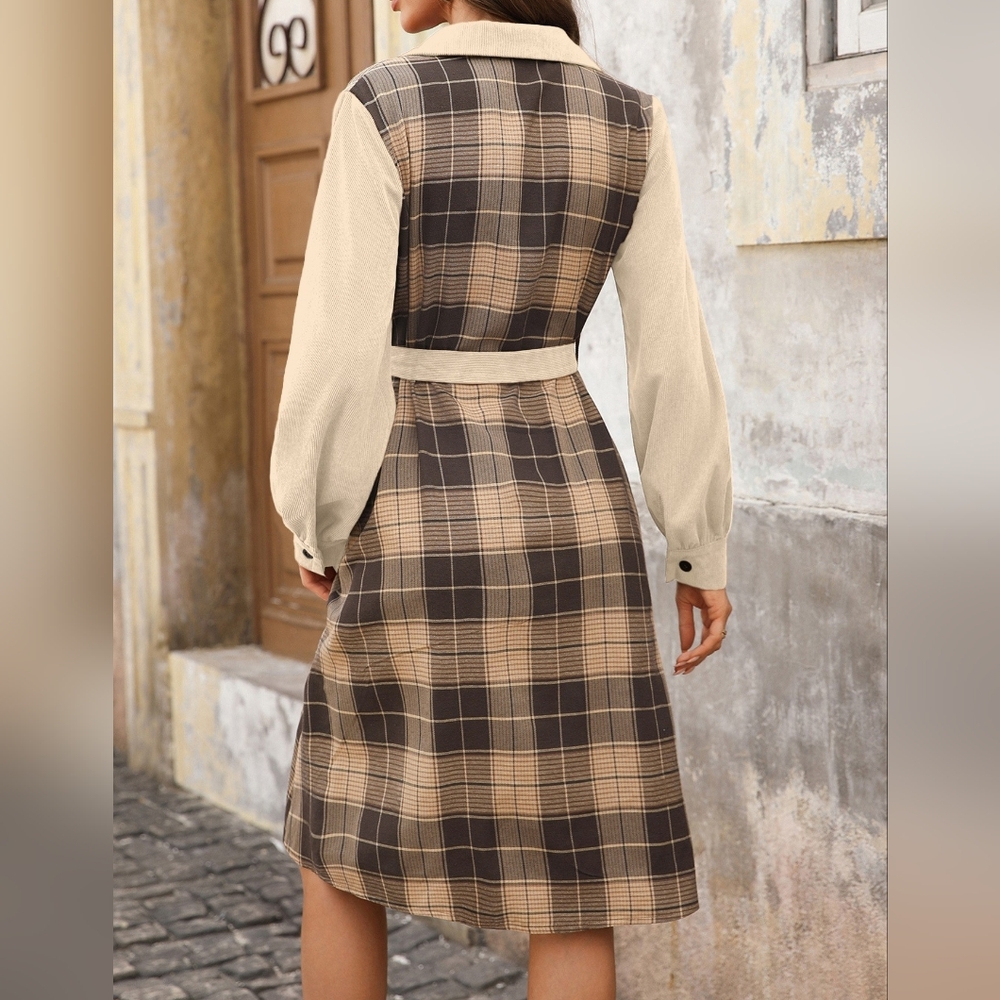 The Mixed Mood Shirt Dress - Cream - Picture 3 of 9